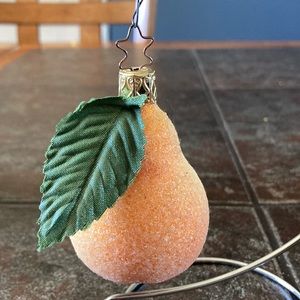 Inge Glass Pear Ornament